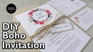Maybe you would like to learn more about one of these? How To Make A Rustic Boho Floral Wreath Wedding Invitation Diy Invitations Youtube