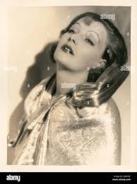 Greta Garbo by Ruth Harriet Louise (MGM, Late 1920s). Portrait Stock Photo 
