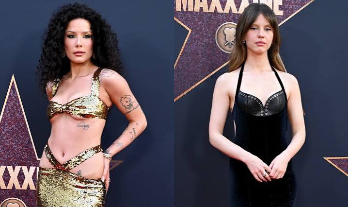 Halsey Goes for Gold With Hip Cutouts & More at 'MaXXXine' Premiere