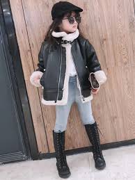 Match My Vibe Fleece Lined Vegan Leather Jacket – Mia Belle Girls