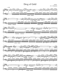 Бьянка жёлтое такси (alex shik & leo burn remix). Drug Of Gold Vocaloid Song Intermediate Sheet Music For Piano Solo Download And Print In Pdf Or Midi Free Sheet Music For Drug Of Gold By Mothy Musescore Com