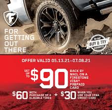 Check spelling or type a new query. Grismer Tire Company Firestone Cfna Rebate
