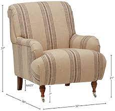 Accent chairs designed in the minimalist style place a higher emphasis on function rather than form. Amazon Brand Stone Beam Aubree Farmhouse Accent Chair 32 W Striped Grey Linen Farmhouse Goals