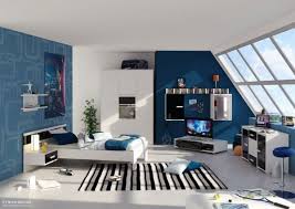 Teenage Black White And Blue Bedroom Ideas 30 Cool And Contemporary Boys Bedroom Ideas In Blue Blue Boys Bedroom Blue Bedroom Decor Boy Bedroom Design