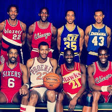 The 85 Dunk Contest Participants Julius Erving Larry Nance Dominique Wilkins Orlando Woolridge Clyde Drexler Michael Jo Nba Sports Sports Basketball Nba