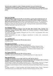 Entra nel sito e scopri di più. Sintesi Dei Cv Dei Possibili Candidati Al Consiglio Di Ubi Banca