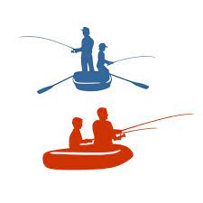 Download Father And Son Fishing Cuttable Design
