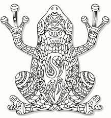 Frog Zendoodle Colouring Page Recolor App Frog Coloring Pages Coloring Pages Mandala Coloring Pages