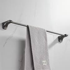 Keep your bathroom in order with a modern towel rail. Stainless Steel Modern Towel Bar Gun Grey Towel Rail 7600
