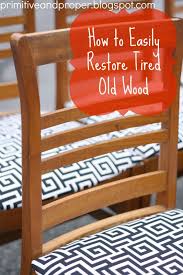Primitive Proper Vintage Wooden Chairs With Black And White Upholstery And Easy Wood Refresher Wooden Chair Easy Wood Redo Furniture