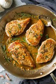 Flip the chicken and cook until it reaches 165°f, 5 to 7 minutes more. Skillet Chicken Recipe With Garlic Herb Butter Sauce Cooking Classy