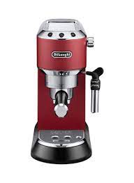 But i had owned a delonghi espresso maker for many years before that was a simple machine that performed well without a pump and lasted about 15 years. Shop Delonghi Dedica Espresso Coffee Maker 1350w Ec685 R Red Silver Online In Dubai Abu Dhabi And All Uae
