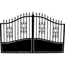Portail fer forgé leroy merlin. Portail Battant Pinson L 350cm X H 192 0cm Couleur Noir Portail En Fer Portail Portail Bois