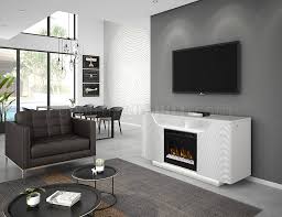 Crisp white hue and clean, linear composition define farmhouse inspired transitional chic. Ethan Electric Fireplace Media Console White Dimplex W Crystals