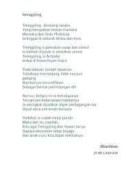 Mencari makan buat ngisi perut. Karya Siswa Puisi Fauna Indonesa Guru Geografi Man 1 Gunungkidul Diy