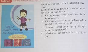 Maybe you would like to learn more about one of these? Barang Apa Yang Ditawarkan Dalam Iklan Tersebut Batik Jumputan Barang Baru