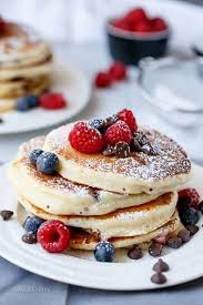 Maybe you would like to learn more about one of these? Fluffy Greek Yoghurt Mixed Berry Choc Chip Pancakes