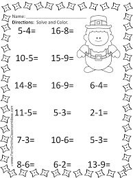 St Patrick S Day Mixed Subtraction Task Cards And Printables Math Worksheets Subtraction Task Cards Subtraction Worksheets