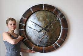Ranging from rustic and retro openwork styling, to streamline modern and contemporary designs, each oversize clock we sell serves as a wall. Peak Art Large Industrial Wall Clocks Made To Order