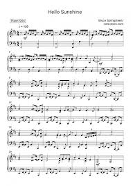 We did not find results for: Bruce Springsteen Hello Sunshine Sheet Music For Piano Pdf Piano Solo Bruce Springsteen Sheet Music Sunshine Music