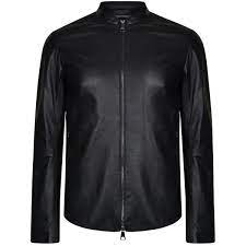 Emporio Armani Leather Biker Jacket Leather Jacket Men Jackets Mens Leather Jacket Biker