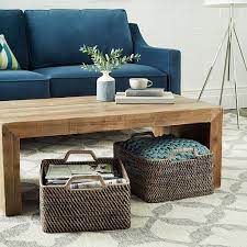 Finding an excellent coffee tables with baskets underneath might take some effort and thoughtful consideration but it does not need to be a difficult job. Modern Weave Harvest Baskets W Handles