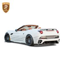 Give your vehicle a more sleek, aerodynamic, aggressive & wider body appearance Hot Sale 0 Off Hot Sale Real Carbon Fiber Ferrari California Body Kit Front Rear Bumper Lip Side Skirt Rear Wing H Style Racing Sport Car Parts