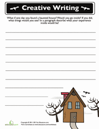 halloween writing prompt worksheet education com