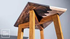 Metal coffee table legs, modern table base, steel table legs, round table base, round table legs. Make A Wavy Joint Side Table With Tapered Legs Youtube