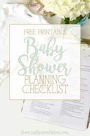 Free Printable Baby Shower Planning Checklist Unoriginal Mom Baby Shower Planning Checklist Baby Shower Planning Baby Shower Checklist