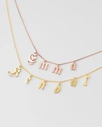 Collar Inicial Antiguo Ingles Nombre Collar Joyeria De Etsy Womens Necklaces Gold Necklace Women Name Jewelry