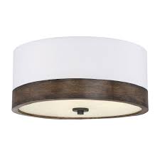 Flush mount ceiling lights — website. 251 First Evelyn Walnut Wood Three Light Flush Mount Drum Bellacor