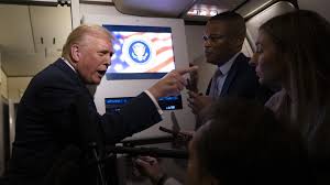 ‘Quiet’: Donald Trump shuts down loud reporter on Air Force One