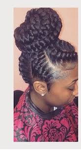Cornrow hairstyles will never go out of trend. Latest Cornrow Braids Updo Hairstyles For Black Women 2016 Style In Hair Natural Hair Styles Hair Styles Curly Hair Styles