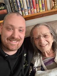 Barbara Wiechold sitting in the chair!!! Another great person gone too  early!!!!