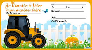 Invitation Anniversaire Tracteur Gratuite A Imprimer Illustration Invitation Anniversaire Cartes Invitation Anniversaire Enfant Carte Anniversaire A Imprimer