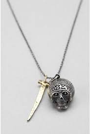 Obey Reaper Necklace Chain Link Necklace Necklace Jewelry