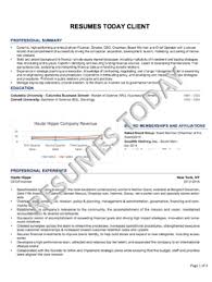 c level & executive resumes