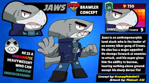 Brawl stars frank voice lines. Idea Oc Brawler Concept Jaws Leader Of Crow S Rival Biker Gang With A Big Appetite Brawlstars
