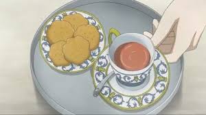 Anime Biscuits And Black Image How Sweet Eats Food Kawaii Food
