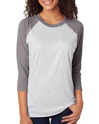 next level 6051 unisex triblend 3 4 sleeve raglan tee