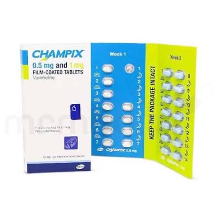 Buy Champix 0.5mg and 1mg Tablet Online: View Uses and Price