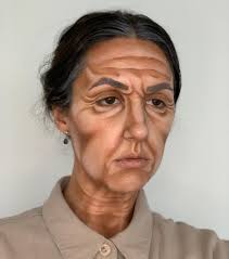 Now presenting, the long awaited, Grandma Abby 👵🏻 Painted age makeup  intended for theatre. 🎭 Look created with @bennyemakeup . . Makeup by me
