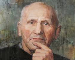 Original Vintage Mid Century Still Life Painting in Expressive Colors With  Motive of Flowers in Vase by Ingrid Hoffmeister, Denmark