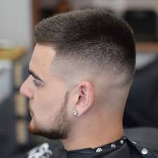 The hairline for high fades usually begin somewhere around the temples or above the ear and runs all the way around the back of the head. Picture Of High Fade Military Haircut For A Modern Man