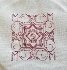 Counted cross stitch patterns for clergy stoles. Long Green Sampler String Or Nothing