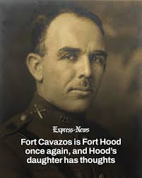 Fort Cavazos is Fort Hood once again. President Trump ordered the Texas  infantry base restored to its original name: Fort Hood. That's stirred  mixed emotions for Col. Robert B. Hood's 78-year-old daughter.