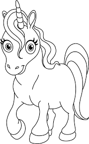 Disegno da colorare di unicorno. Unicorno Disegni Da Colorare Per Bambini Da Stampare Coloring And Drawing