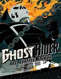 More road trip car games: Ghost Rider Coloring Book Linda Johnson 9781729715130