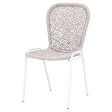Orient Express Furniture Weave Stacking Dining Chair Set Of 4 6802 Wta Wht Dining Chairs Stacking Dining Chair Furniture